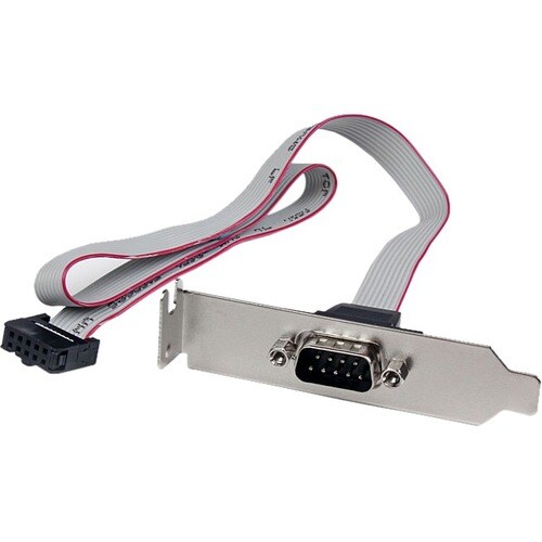 Startech.Com 1 Port 16in DB9 Serial Port Bracket to 10 Pin Header - Low Profile