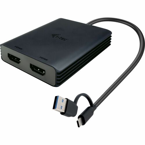 I - Tec USB-A/USB-C Dual 4K/60 Hz HDMI Video Adapter
