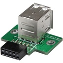 Startech.Com 2 Port USB Motherboard Header Adapter - USB A to USB 10 Pin Header F/F