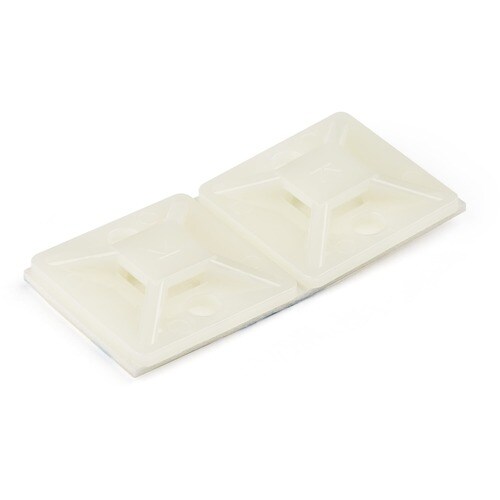 Startech.Com 100 Pack Cable Tie Mounts with Adhesive Tape for 0.18 in. (4.6 mm) Wide Ties