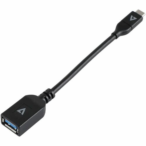 V7 USB A 5Gbps Female to USB-C Male cable 5 Gbps Black