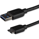 Startech.Com 3m (10ft) Slim SuperSpeed USB 3.0 A to Micro B Cable - M/M