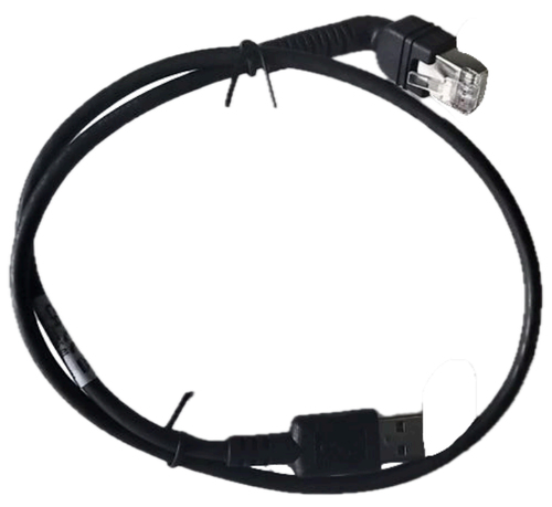 Zebra DS55: USB Cable: 2 ft. w/ Right Angle Connector