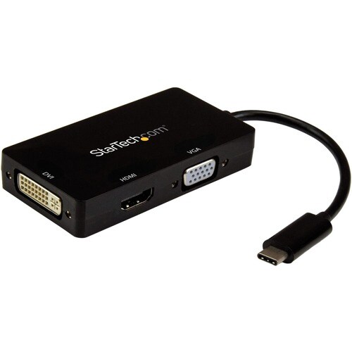 Startech.Com USB-C Multiport Adapter - 3-in-1 USB C to HDMI, DVI or VGA
