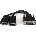 Startech.Com 8in LFH 59 Male to Dual Female DisplayPort DMS 59 Cable