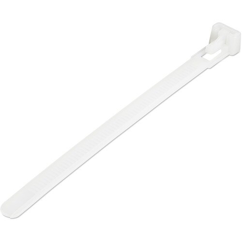 Startech.Com 100 Pack 5" Reusable Cable Ties - White Small Releasable Nylon/Plastic Zip Tie