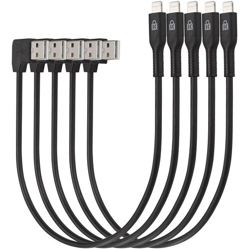 Kensington Charge & Sync Cable, Universal Tablet, USB to Lightning - 5 pack