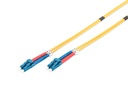 Digitus Fiber Optic Patch Cord, Duplex, LC/LC SingleMode, 9/125µ" , 3 Meters