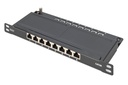 Digitus 10IN 0.5HE CAT6A PatchPanel 8-P shielded