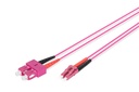 Digitus Fiber Optic Multimode Patch Cord, OM4, LC / SC