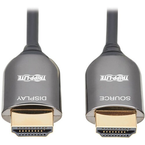 Tripp Lite P568F-20M-8K6 HDMI Fiber Active Optical Cable, M/M, Black, 20 m (66 ft.)