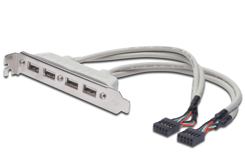 Digitus USB SLOT BRACKET CABLE 4X TYPE A-2X10PI