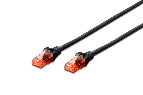 Digitus CAT 6 U-UTP PATCH CORD CU  0.25 SIYAH