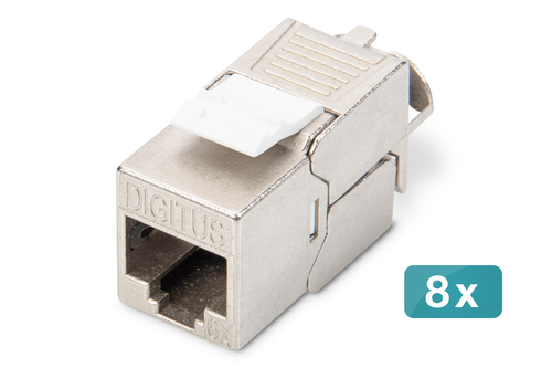 Digitus CAT 6A Keystone Jack shielded 8 pcs.