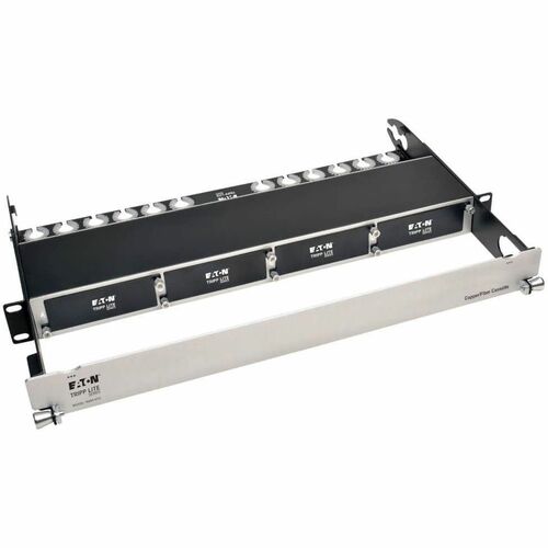 Tripp Lite High Density Copper / Fiber Enclosure Panel, 1U, 4-Cassette Capacity
