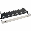 Tripp Lite High Density Copper / Fiber Enclosure Panel, 1U, 4-Cassette Capacity