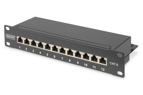 Digitus CAT 6 CLASS E PATCH PANEL SHIELDED 12