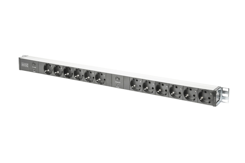 Digitus ALUMINUM PDU RACKMOUNTABLE 12X SAFETY