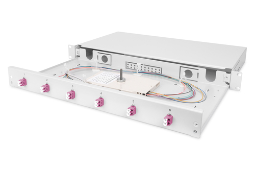 Digitus FO SPLICE BOX 1U EQUIPPED 6X LC DX O