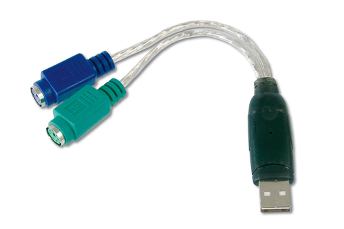 DIGITUS USB-PS/2 ADAPTER 2X MINI-DIN 6/F
