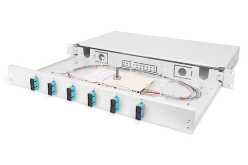 Digitus FO SPLICE BOX 1U EQUIPPED 6X SC DX O