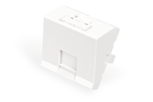 Digitus Face plate 45x45 mm 1-port angled for RA