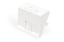 Digitus Face plate 45x45 mm 1-port angled for RA