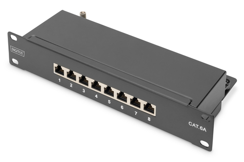 Digitus 10IN 1HE CAT6A Patch Panel 8-P shielded