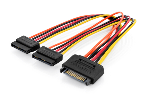 Digitus Internal Y-power supply cable M/F/F 0.3m
