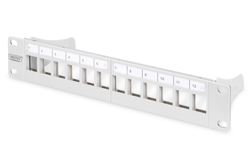 Digitus Modular Patch Panel shielded 12-Port Bla
