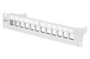 Digitus Modular Patch Panel shielded 12-Port Bla