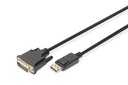 Digitus DP - DVI-D cable 3M black DP - DVI w/int