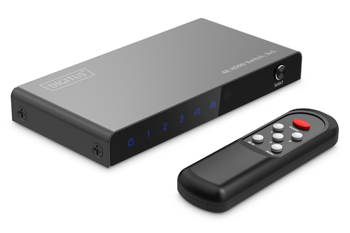 Digitus 3x1 HDMI Switch. 4K/60Hz HDCP 2.3
