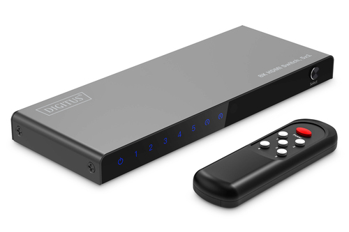 Digitus 5x1 HDMI Switch. 8K/60Hz (4:4:4). HDR. H