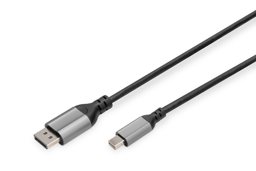 Digitus 8K 60Hz mini DP to DP DP 14 Alu housing