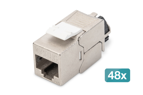 Digitus CAT 6A Keystone Jack shielded 48 pcs.