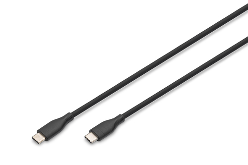 Digitus USB-C silicone connection cable 1m black