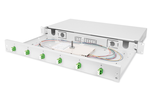 Digitus FO splice box 1U equipped 6x LC DX OS2