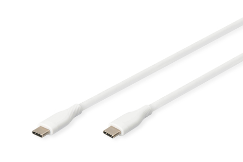 Digitus USB-C silicone connection cable 2m white