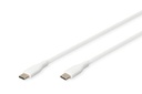 Digitus USB-C silicone connection cable 2m white