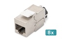 Digitus CAT 6A Keystone Jack shielded 8 pcs.