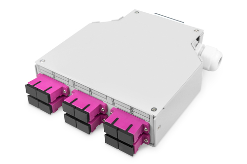 Digitus Fiber DIN Rail Box Preassembled MM OM4 6