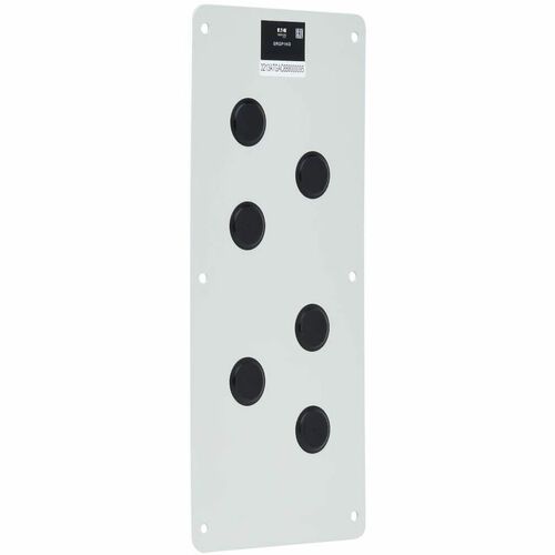 Tripp Lite SmartRack Cable Gland Plate for NEMA-Rated Enclosure Cabinets, 6 Ports (0.5 in.)