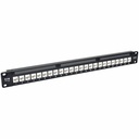 Tripp Lite 24-Port 1U Rack-Mount Cat6a Feedthrough Patch Panel, RJ45 Ethernet