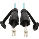Tripp Lite N820-02M-IND 10Gb Duplex Multimode 50/125 OM3 Fiber Patch Cable, Aqua, 2 m