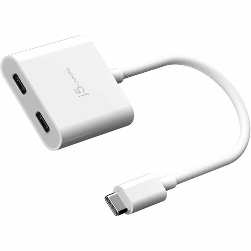 J5create USB-C to Dual USB-C with Video or Power Delivery