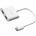 J5create USB-C to Dual USB-C with Video or Power Delivery