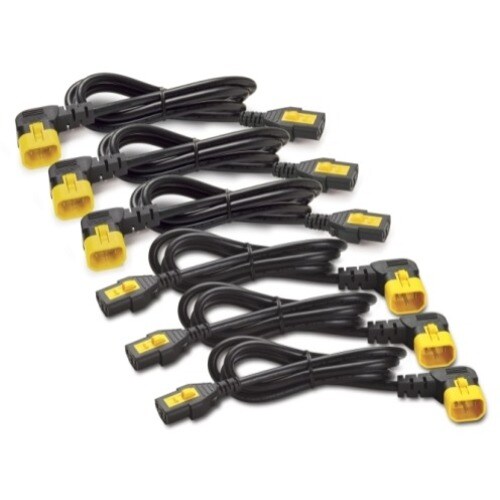 Apc Power Cord Kit (6 EA), Locking, C13 to C14 (90 Degree), 1.8m