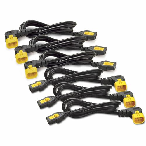 Apc Power Cord Kit (6 ea), Locking, C13 TO C14 (90 Degree), 0.6m, North America