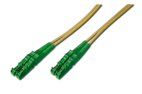 Digitus Fiber Optic Patch Cord, E2000 (8° APC) to E2000 (8° APC), Singlemode